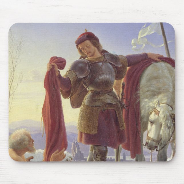 St Martin och tiggaren, 1836 Musmatta (Framsidan)