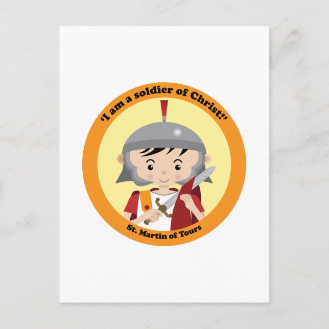 St. Martin of Tours Vykort (Framsida)