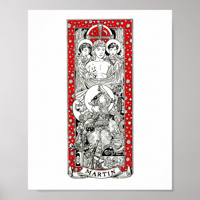 St. Martin på Tours 8-tums x 10-tums utskrift Poster (Framsidan)