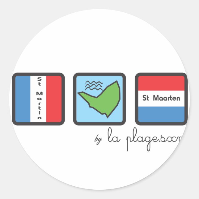 St Martin Runt Klistermärke (Framsida)