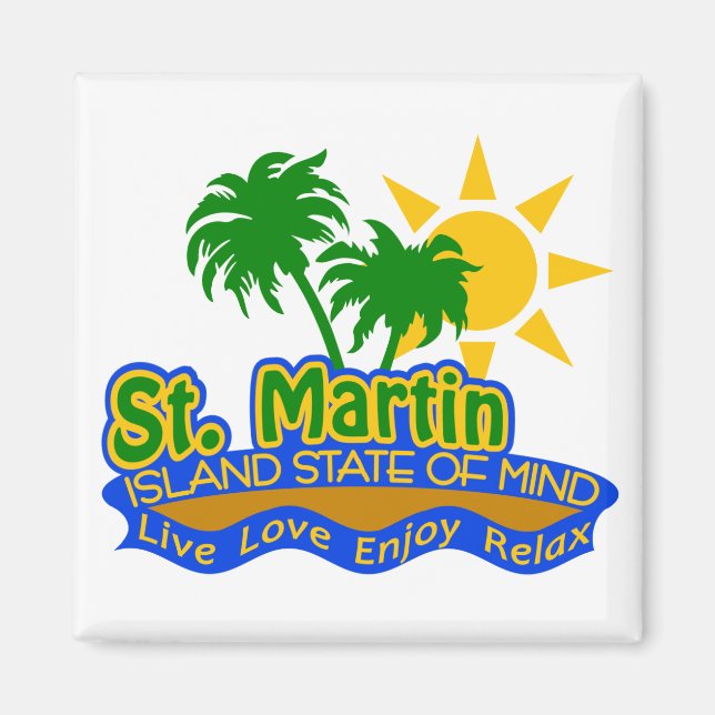 St. Martin State of Mind Magnet (Framsidan)