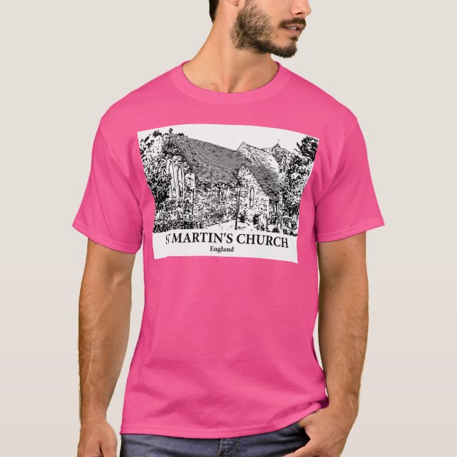 St Martin's Church - England T Shirt (Framsida)