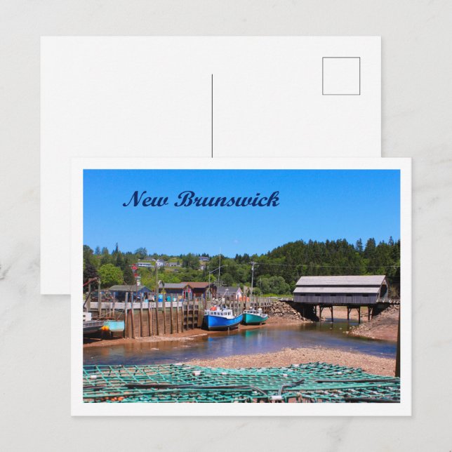 ST MARTINS NEW BRUNSWICK VYKORT (Fram/baksida)