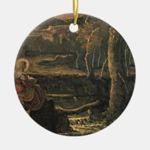 St Mary av egyptenen i vildmarken Julgransprydnad Keramik