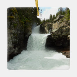St. Mary Falls I i Glacier National Park Julgransprydnad Keramik