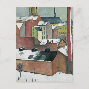 St Mary-kyrkan i Bonn i Snö, 1911 Vykort