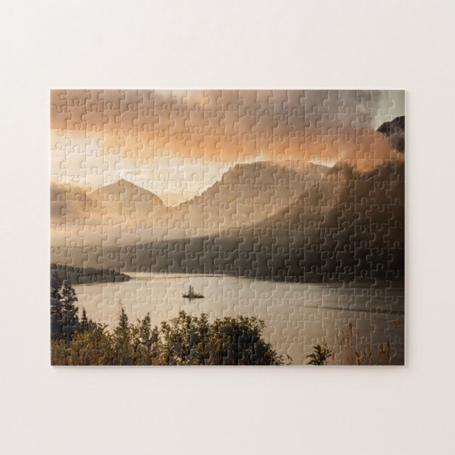 St. Mary Lake | Glacier National Park, Montana Pussel (Horisontell)
