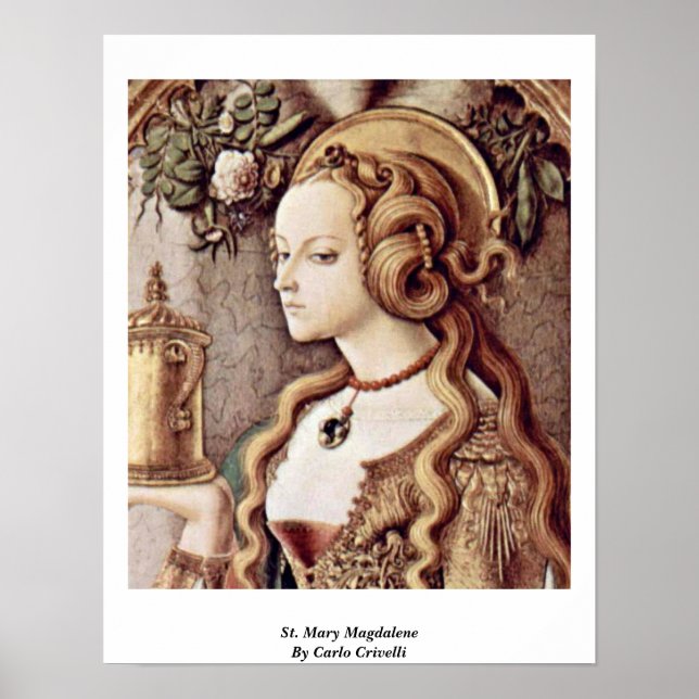 St. Mary Magdalene av Carlo Crivelli Poster (Framsidan)