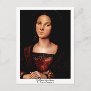 St. Mary Magdalene av Pietro Perugino Vykort