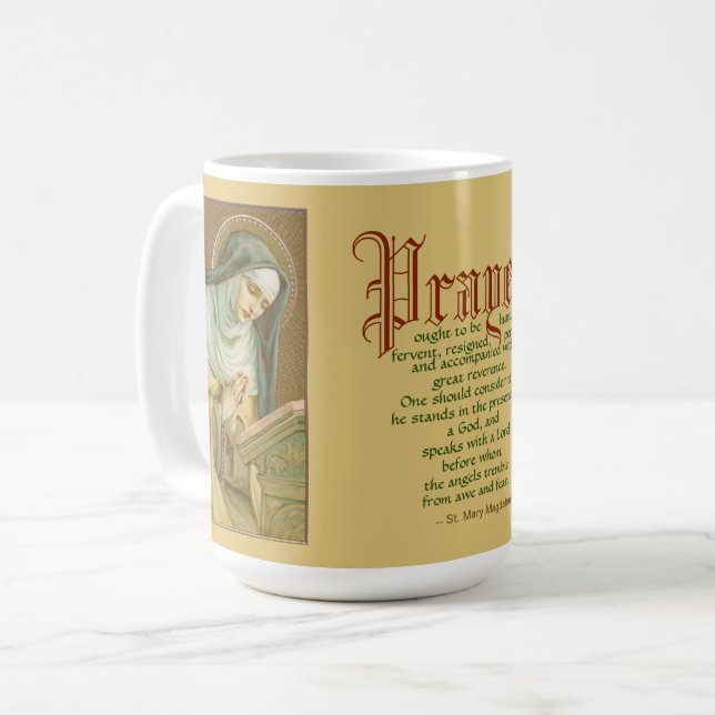 St. Mary Magdalene de Pazzi (JM 45) Kaffemugg (Framsida vänster)
