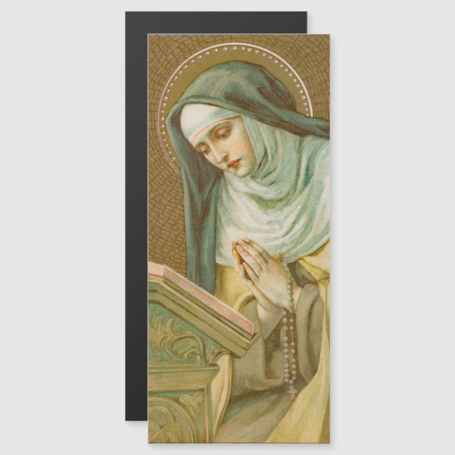 St. Mary Magdalene de Pazzi (JM 45) Magnetic Card (Fram/baksida)