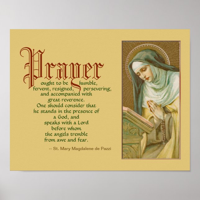 St. Mary Magdalene de Pazzi (JM 45) Poster (Framsidan)