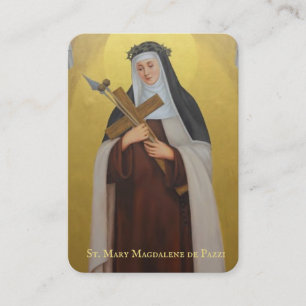St. Mary Magdalene De Pazzi katolska Heligan Praye Placeringskort