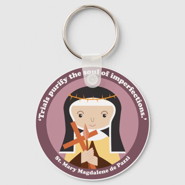 St. Mary Magdalene de Pazzi Nyckelring (Framsida)