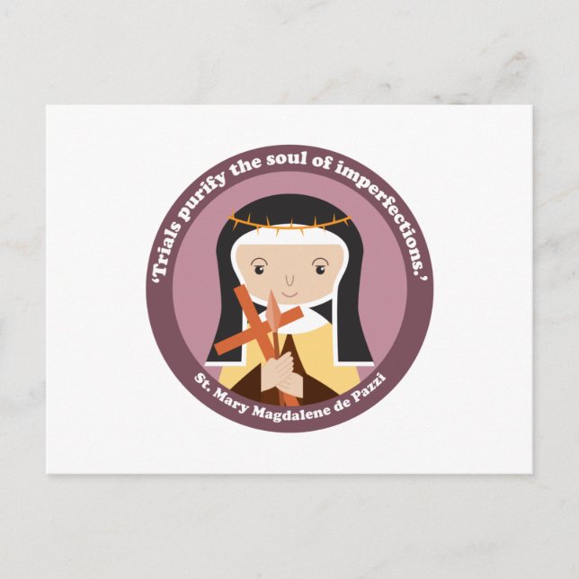 St. Mary Magdalene de Pazzi Vykort (Framsida)