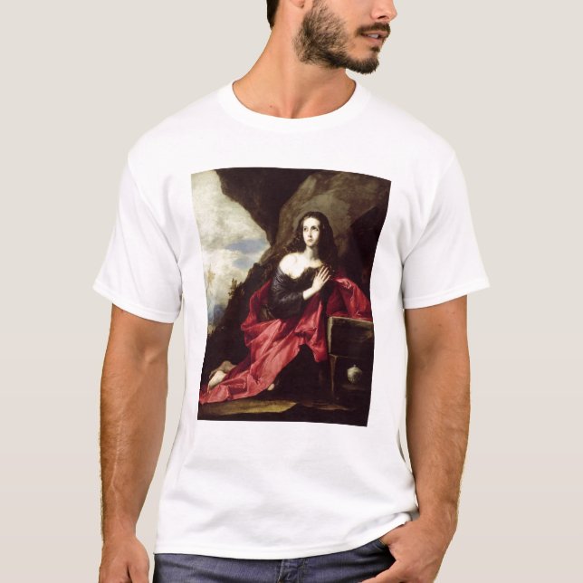 St Mary Magdalene eller St. Thais i öknen T Shirt (Framsida)