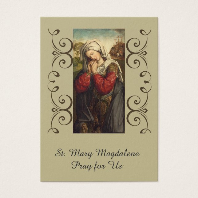 St. Mary Magdalene-festdagen 22 juli Visitkort (Framsidan)