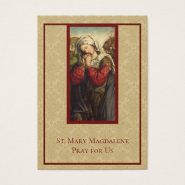 St. Mary Magdalene katolska Heliga Cards Visitkort