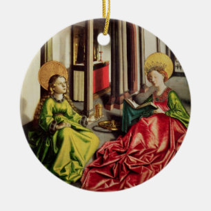 St Mary Magdalene och St. Catherine av Alexandria Julgransprydnad Keramik