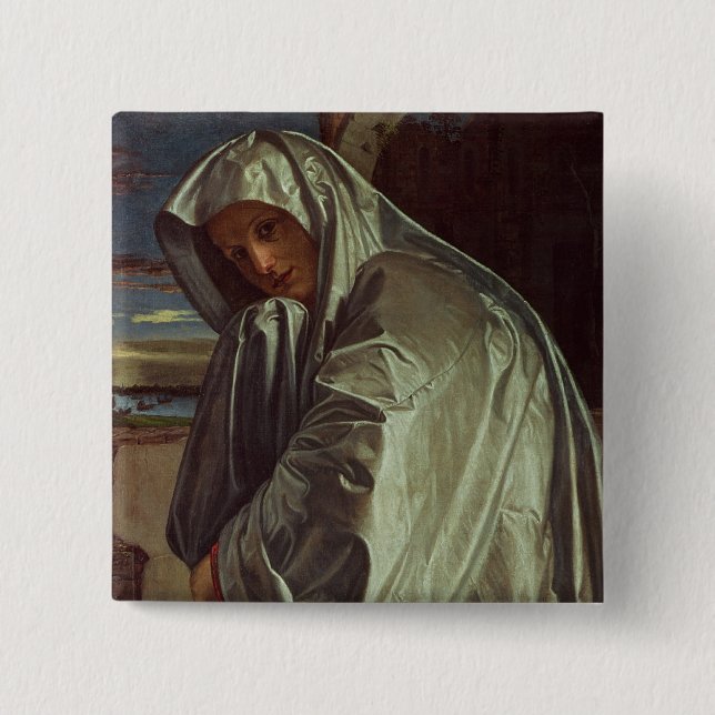 St Mary Magdalene som att närma sig sepulchren Knapp (Framsida)
