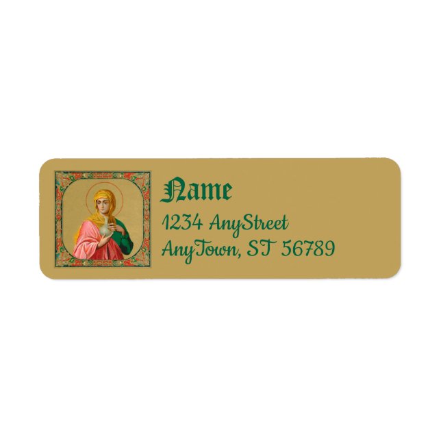 St. Mary Magdalene som Myrrhbearer-etikett (ORX 01 Returadress Etikett (Framsidan)