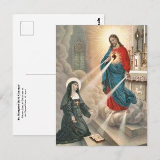 St. Mary Margaret Alacoque skyddshelgon för Vykort