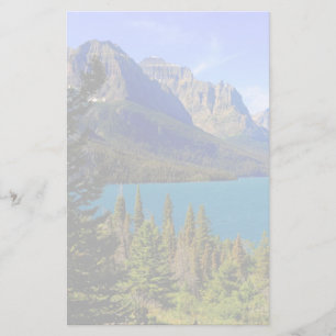 St Mary sjö, glaciärnationalpark, Montana Brevpapper