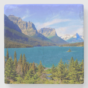 St Mary sjö, glaciärnationalpark, Montana Underlägg Sten