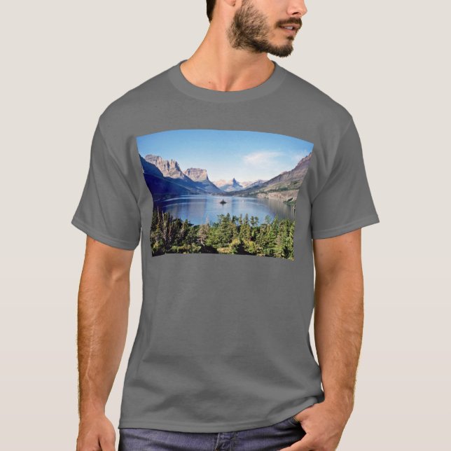 St Mary sjö - glaciärnationalpark Tee (Framsida)