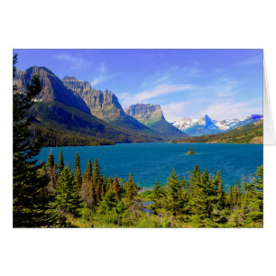 St. Mary Sjö, Glacier National Park, Montana Hälsningskort
