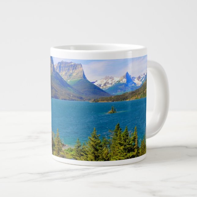 St. Mary Sjö, Glacier National Park, Montana Jumbo Mugg (Framsida höger)