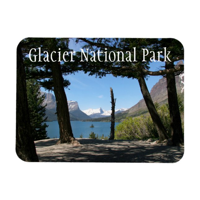 St. Mary Sjö, Glacier National Park, Montana Magnet (Horisontell)