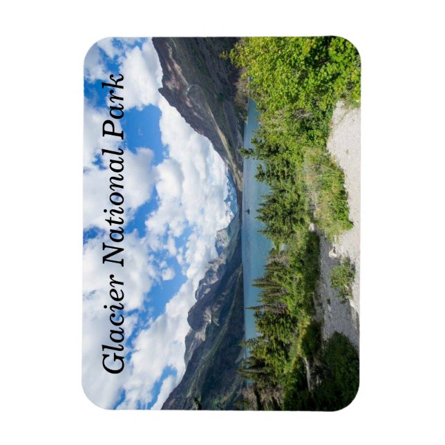 St Mary Sjö, Glacier National Park, Montana Magnet (Vertikal)