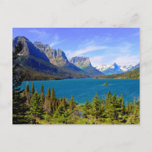 St. Mary Sjö, Glacier National Park, Montana Vykort