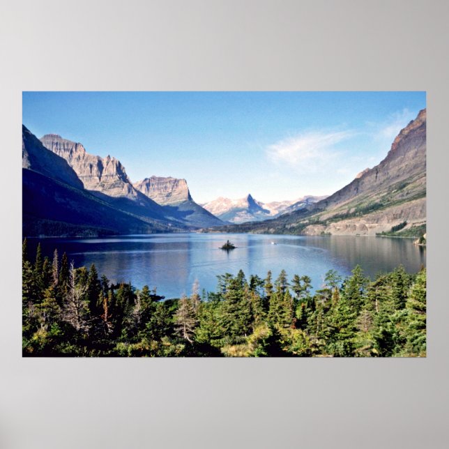 St. Mary Sjö - Glacier National Park Poster (Framsidan)