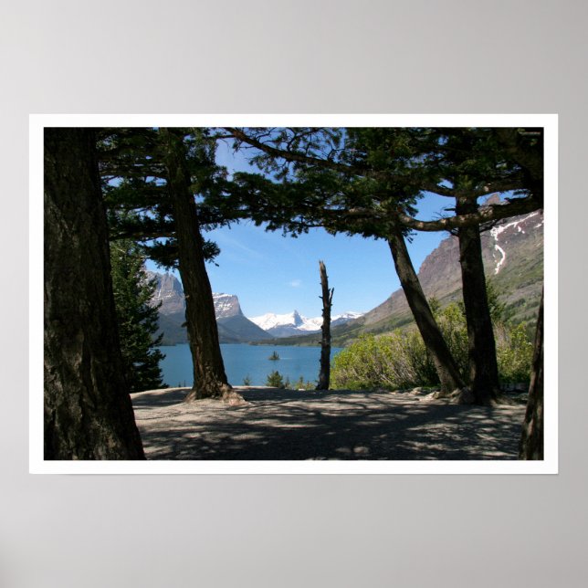 St. Mary Sjö, Glacier National Park Poster (Framsidan)