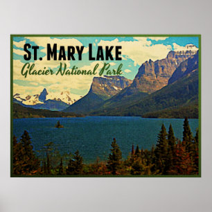 St Mary sjöglaciär NP Poster