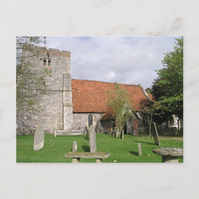 St Mary, Turville, Buckinghamshire Vykort (Framsida)