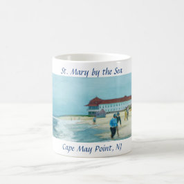St Mary vid Sea Cape May Point, NJ Coffee Mugg