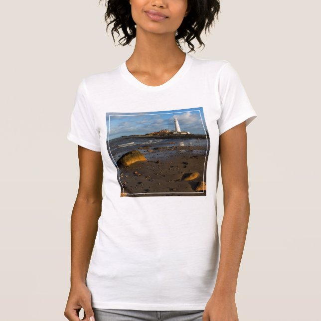 St. Mary'S Island | Whitley, England T Shirt (Framsida)