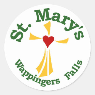 St. Marys katolska School Sticker Runt Klistermärke