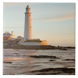 St Mary's Lighthouse England Tile/Trivet Kakelplatta