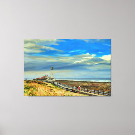 St Mary's Lighthouse, Whitley Bay Canvastryck