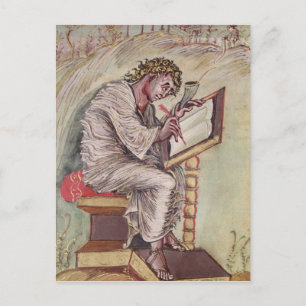 St. Matteus, från Ebbo-evangeliet Vykort