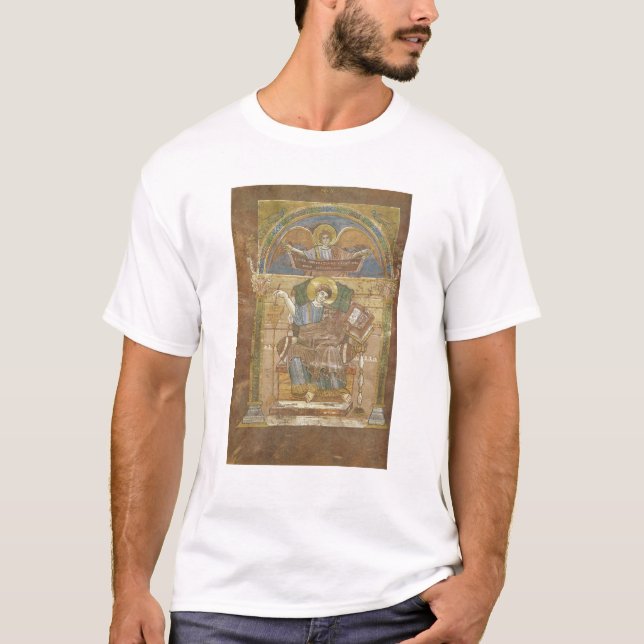 St Matthew från gospelet av St. Riquier Tee Shirt (Framsida)