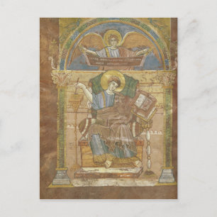 St. Matthew, från Gospelet St. Riquier Vykort