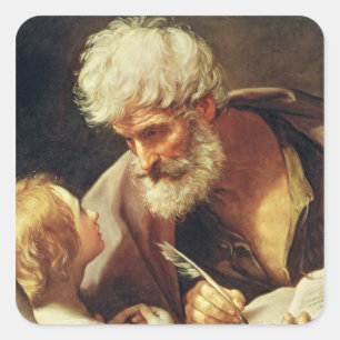 St Matthew Fyrkantigt Klistermärke