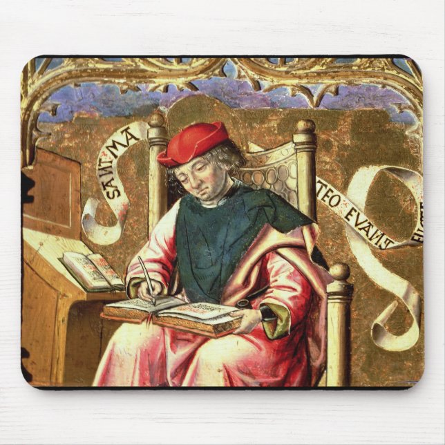 St Matthew: Specificera av Altarpiece Musmatta (Framsidan)