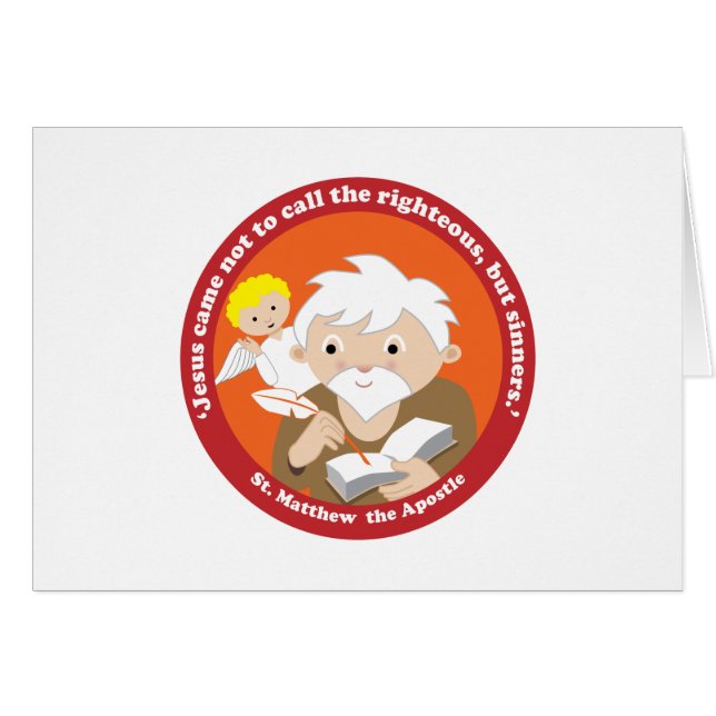 St. Matthew the Apostle Hälsningskort (Framsidan Horizontal)