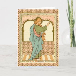 St. Matthew the Apostle (RLS 10) Blank Hälsning Kort